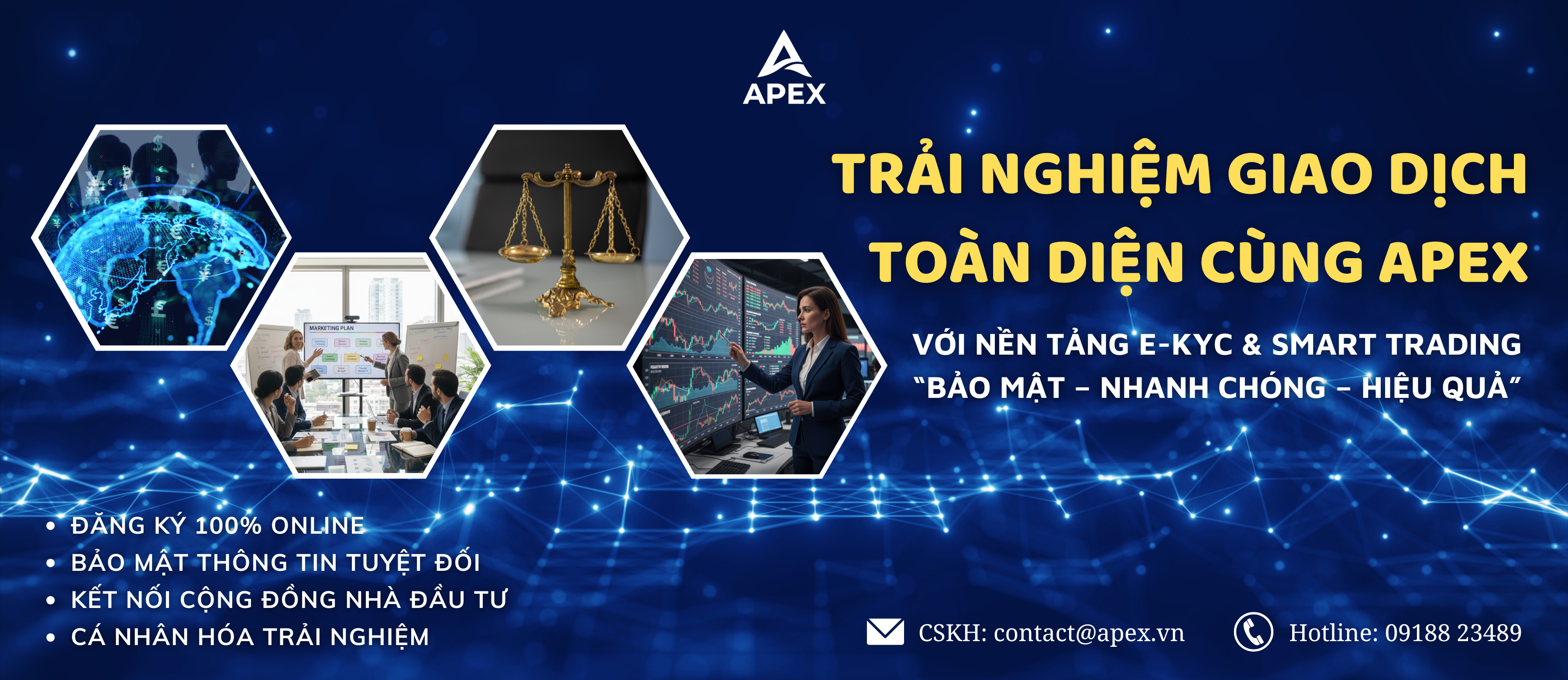 TRẢI NGHIỆM GIAO DỊCH TOÀN DIỆN CÙNG APEX